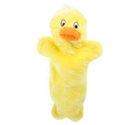 Milisten Large Yellow Duck Plush Hand Puppet Creative Animal Stuffed for Storytelling Early Education Motor Skills Imagination Development