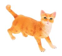 Milisten Lifelike Artificial Cat Model for Educational Cognitive Plastic Desktop Decorative Figurine Home Ornament Realistic Texture