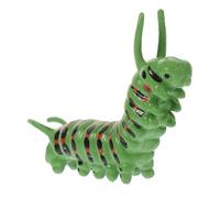 Milisten Lifelike Simulation Caterpillar Model Educational Cognitive for Garden Decoration and Prank Props Enhances Imagination and Intelligence Green Caterpillar Figurine