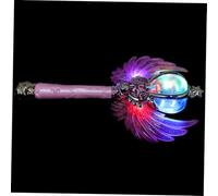 Milisten Light Up Fairy Wand with Wings for Princess Themed Handheld Glow Stick with Music Bright LED for Birthday Parties Cosplay and Roleplaying Creativity