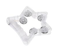 Milisten Light up Tambourine Musical Flashing Handheld Percussion Instruments for Boys and Girls LED Glitter Rattle Noise Makers for Birthday Party Favor and Sporting Events