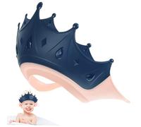 Milisten Lightweight Adjustable Toddler Shower Cap with Cartoon Crown Hair Wash Shield for Children Protecting Eyes and Ears Suitable for Bath Time