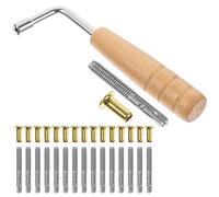 Milisten Lyre Harp String Tuning Pin Set Material Easy to Use Tuning Wrench for Harpists