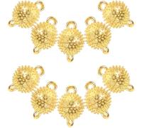 Milisten Magnetic Clasps Easy to Put on 20pcs Metal DIY Magnetic Clasps Golden Simple Elegant Design for Necklaces Jewelry Buckle Suitable for DIY Projects Birthday Parties