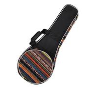 Milisten Mandolin Gig Bag Reinforced Oxford Cloth and Comfortable Handle National Style Musical Backpack For-the-go Protection