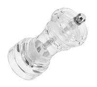 Milisten Manual Pepper Mill Shaker with Adjustable Coarseness, Mini 11.5cm Acrylic Salt and Pepper Grinder Bottle for Kitchen Seasoning