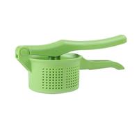 Milisten Manual Potato Masher Handheld Potato Presser with Plastic Green Handle Kitchen Vegetable Ricer Tool and Fruit Home Cooking Gadget