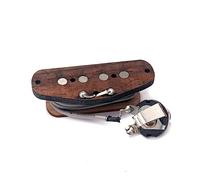 Milisten Maple Wood String Soundhole Guitar Pickup Durable Magnet Cigar Box Guitar Replacement Accessory for Pole Brown