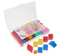 Milisten Mathematical Intelligence Sticks Geometry Blocks and Arithmetic Rods for Math Learning Tools Educational Counting Cubes and Figures for Color Recognition Logical Thinking and