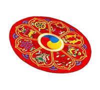 Milisten Meditation Bowl Pad for Singing Bowls Lightweight Fabric Cushion with Delicate Embroidery Convenient to Store and Carry for Prayer and Meditation Use