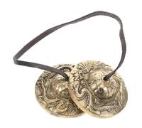 Milisten Meditation Cymbals Tibetan Bell for Yoga Practice Percussion Instrument Prayer Cymbals Chinese Musical Instrument for Meditation