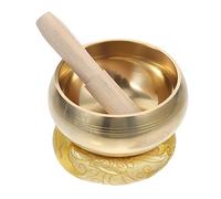 Milisten Meditation Singing Bowl Handcrafted Copper Buddhist Bowl with Cushion Mallet for Sound Healing and Relaxation for Yoga and Mindfulness