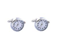 Milisten Men’s Gift 2pcs Cufflinks Button Watch Lapel Pin Watch Links Watch Movement Cufflink Man Cloth Cufflink Mens Cufflinks Initials Steampunk Cufflink Shirt Cufflink Taste Miss Gift