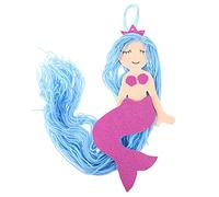 Milisten Mermaid Barrette Organizer for Cute Wall Hanging Hair Clips Holder with Tassel Design for Storing Hair Accessories and Room Decoration for Bedroom