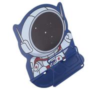 Milisten Metal Book Holder Portable Book Rack Astronaut-Themed Unique Design Adjustable Versatile Use Desk Accessories for Reading and Display on Desk