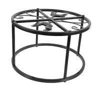 Milisten Metal Chicken Feeder Holder for Coop Rust-resistant Iron Water Fountain Stand Easy to Assemble Chicken Feeding Rack for Poultry Supplies