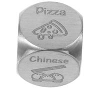 Milisten Metal Food Decision Dice Food Decider Cube for Dinner Parties and Family Meals with Unique Eye-catching Design
