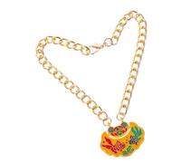 Milisten Metal Pet Necklace Adjustable and Longevity Lock Pendant Stylish Design for Cats and Dogs Everyday and Holiday Wear