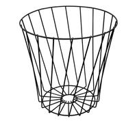 Milisten Metal Umbrella Bucket Trash Can with Hollowed-out Design, Black Multifunctional Waste Container for Home and Office, Simple Dry and Wet Separation Bin