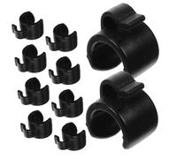 Milisten Mic Stand Cable Clip 20Pcs Cable Holder for Organizing Microphone Cables on Tripod and Pole Mounts Compact Plastic Clips for Live Streaming and Recording Setup