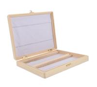 Milisten Microscope Slide Storage Box Capacity for Organizing Teaching Instruments and Specimens for Classroom and Home Use
