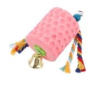 Milisten Mineral Block Chew Toys for Birds Beak Grinding Stone with Bell for Cockatiels Parakeets African Grey Engaging Bird Cage Accessories for Healthy Beak Maintenance