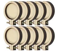 Milisten Mini Embroidery Hoop 1.18 Inch Oval Small Cross Stitch Fixing Frame for Needlework Sewing Craft Display Set of 10 Wooden Hoops