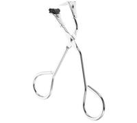 Milisten Mini Eyelash Curler Stainless Steel Curl Tool for Lashes with Black Rubber Pad Silver