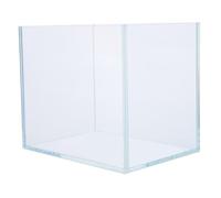 Milisten Mini Glass Betta Fish Tank for Desk -saving Aquarium for Office Home Stylish Modern Design Betta-friendly Environment Glass Aquarium