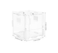 Milisten Mini Jumping Spider Enclosure Lightweight Transparent Acrylic Terrarium for Lizards Breeding Box Portable Reptile Habitat Cage for Geckos Frogs Biology Learning Tool
