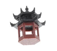 Milisten Mini Pavilion Pagoda Figurine for Fish Tank and Garden Decor Compact Traditional Chinese Architecture Model Micro Landscape Ornament with Cultural Charm for Study Rooms and Outdoor