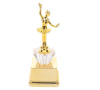 Milisten Mini Plastic Ballet Dance Trophy Award Gold Dancing Souvenir Cup for Competition Winners Costume Contests and Sports Parties Lightweight Dance Trophy with Flexible Base