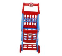Milisten Mini Shopping Cart with Push Handle Realistic Pretend Play Grocery Store for Ages Includes Fruits and Vegetables for Interactive Roleplaying and Social Skill Development