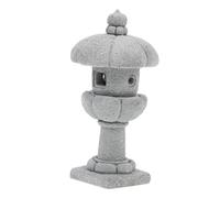 Milisten Mini Stone Pagoda Ornament Lightweight Garden Decoration Indoor Outdoor Bonsai Landscape Pavilion Model with Creative Design and Elegant Appearance for Home Patio Desk