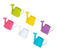 Milisten Mini Watering can Set 6Pcs Tiny Metal Kettles for Kids Gardening Educational Props Decorative Miniature Sprinkling Jugs for Crafts and Flower Pots