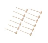 Milisten Mini Wooden Hammers and Small Pounding Mallets for Boys and Girls, 16pcs Set (3# and 4# X8), Multifunctional Hammering Toys for Children’s Play and Learning