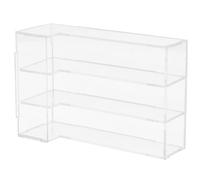 Milisten Miniature Cake Display Cabinet: Dollhouse Empty Realistic Corner Pastry Dessert Countertop Display Case Bakery Shelf for Mini Scene