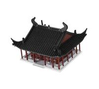 Milisten Miniature Chinese Architecture Model Brown Zen Garden Ornament for Aquarium and Plant Arrangement Traditional Ancient Pavilion Fish Tank Decor Versatile Landscape Decoration for
