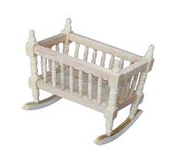 Milisten Miniature Cradle Model DIY Dollhouse Accessory for Room Decoration Compact and Beautiful Design for Mini House Furniture for Creative Projects