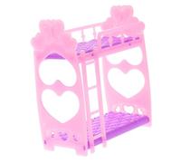 Milisten Miniature Doll Bunk Bed for Realistic Furniture for Dollhouse Bedroom Multipurpose Pretend Play Safe and Detailed Design Boys Random Color
