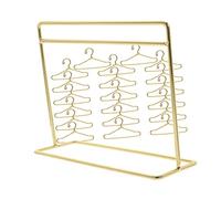 Milisten Miniature Doll Clothes Hangers and Rack Set Doll Apparel Display Organizer and Tiny House Wardrobe Accessories