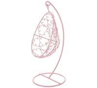 Milisten Miniature Metal Swing Chair Cute Indoor Hammock Decor for Dollhouses Tiny Hanging Hammock for Room Sturdy Iron Miniature Furniture for Garden and Indoor Scenes