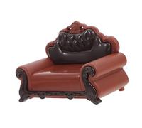 Milisten Miniature Sofa Chair for Dollhouse Adorable European Style Furniture for Tiny Living Spaces and Playsets Deep Design for Scene Decoration