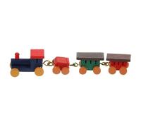 Milisten Miniature Wooden Train Model Doll House Ornament Traditional Simulation Adornment for Room Decor and Miniature Enthusiasts