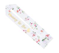 Milisten Mommy Sash Elegant Embellished Shower Sash for Expectant Mothers Comfortable Body Party Accessory to Celebrate Your Special Role
