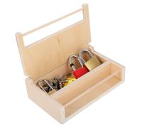 Milisten Montessori Lock Set with Diverse Locking Challenges for Educational Wooden Practical Life Materials Interactive Family Play Fine Craftsmanship Busy Board Keys