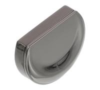 Milisten Moon-Shaped Empty Cosmetic Balm Box, 5ml Zinc Alloy Slide Top Travel-Friendly Lip Balm Box for Lipstick and Blush Storage, Black, DIY Cosmetic Making
