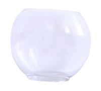 Milisten Multi-function Aquarium Tank Oval-shaped Glass Tank for Miniature Aquatic Scenes Home Decor and Desktop Use for Betta and Small Fish