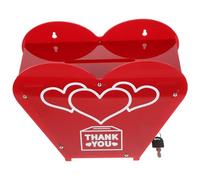 Milisten Multi-function Desktop Donation Box with Lock Ballot and Suggestion Collection Box 26.7x12x22cm Charity Money and Comment for Office and School Use