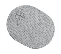 Milisten Multi-Function Shower Foot Scrubber Mat Grey Foot Massager Pad for Exfoliation and Dead Skin Removal for Bath and Shower Use
